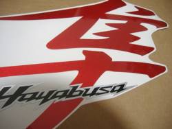 Metallic red kanji stickers for Suzuki hayabusa 1340
