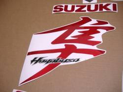 Suzuki hayabusa 1340 mk2 metallic cherry red decals