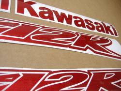 Red metallic cherry stickers for Kawasaki ZX12R ninja