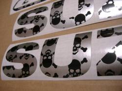 Stickers (skull pirate flag) for Suzuki gixxer 750
