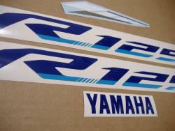 Yamaha YZF R125 2022 blue replacement graphics