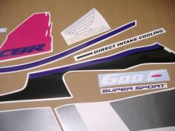 Decals (OEM replica) for Honda CBR 600 f2 1991