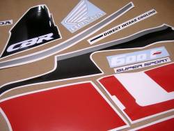 Graphics for Honda CBR 600f f2 1992 red