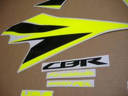 Honda CBR 1000 rr 2012 signal yellow black decals