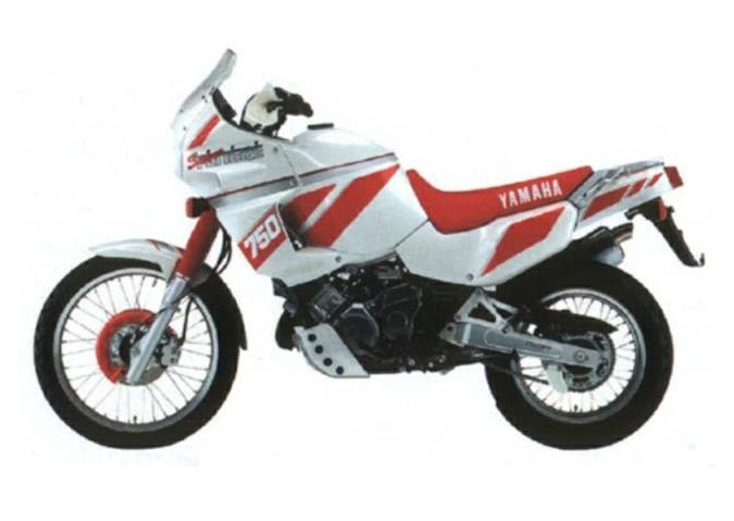 Stickers for Yamaha Super Tenere 750 '90 white/red model