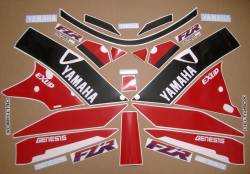 Graphics for Yamaha FZR 1000 1992 3le white model