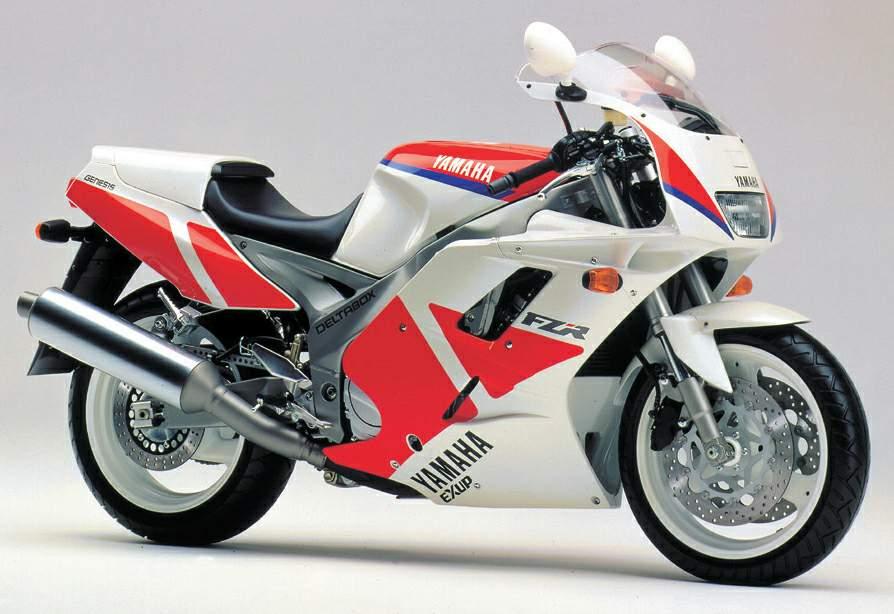 Yamaha FZR 1000 3le 1991 white/red model stickers
