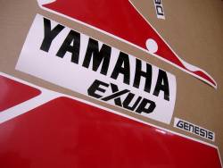 Yamaha FZR1000 3le 1991 white/red model graphics