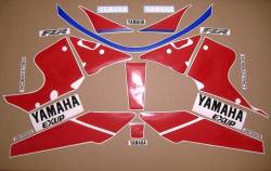 Yamaha FZR 1000 3le 1991 OEM pattern decal set