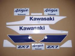 Decals for Kawasaki zx-7 ninja 1989 h1 green model
