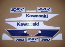 Kawasaki zxr 750 1989 h1 restoration decal set