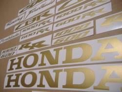 Honda CBR 600 rr matte satin gold sticker set