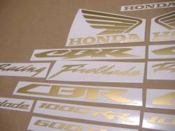 Matte gold sticker kit for Honda CBR Fireblade rr