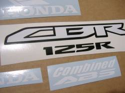 Honda CBR 125R 2014 restoration decal emblems