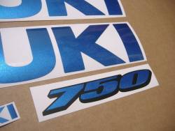 Suzuki GSX-RR 750 racing replica blue graphics