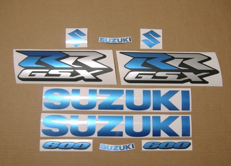 Suzuki GSXR RR 600 racing replica blue stickers