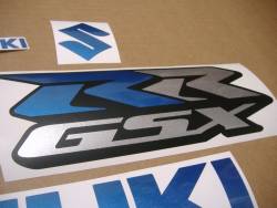Suzuki GSX-RR 600 RR metallic blue logo decals
