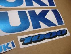 Suzuki GSXR RR 1000 racing replica blue decal set