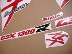 Suzuki hayabusa 1300 red kanji graphics kit