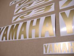 Yamaha R3 300 custom matte gold logo decals