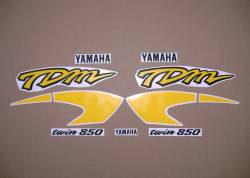 Yellow OEM pattern decals for Yamaha TDM 850 '96