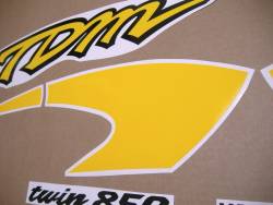 Yamaha TDM 850 1996 yellow replacement sticker kit
