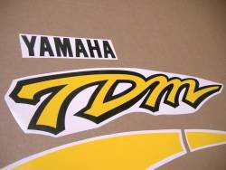 Yellow OEM pattern graphics for Yamaha TDM850 '96