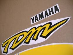 Yamaha TDM 850 1996 yellow restoration stickers