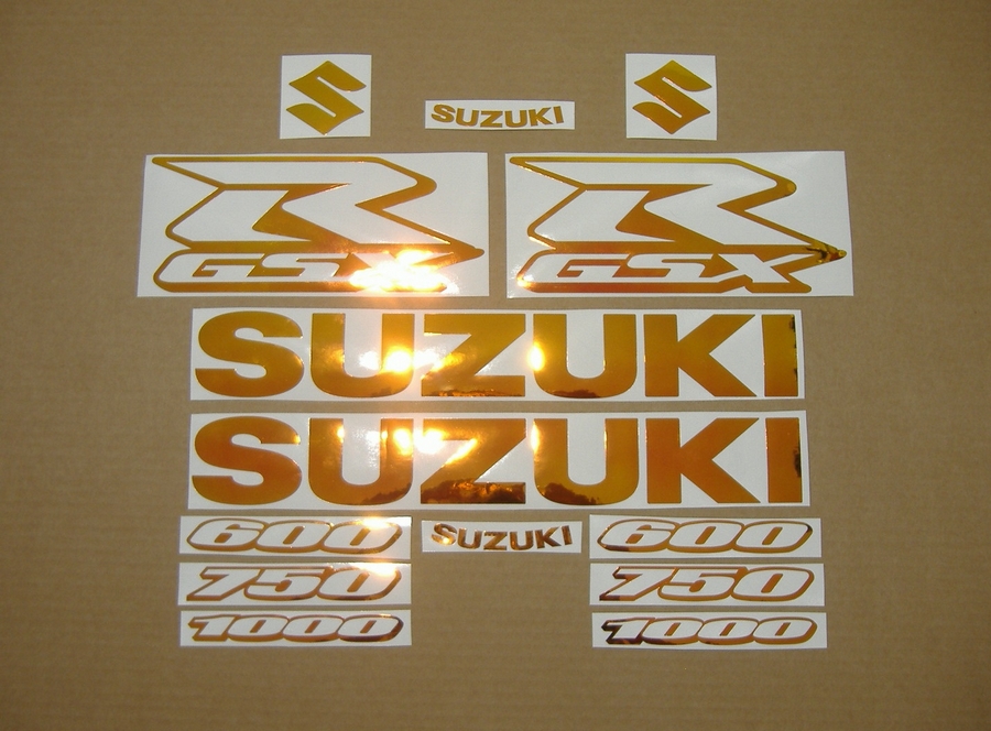 Neo chrome logo graphics set for Suzuki GSX-R 1000