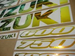 Neo chrome logo stickers set for Suzuki gsx-r 1000