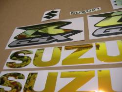 Color changing logo decals for Suzuki GSXR 600