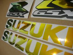 Color changing logo decals for Suzuki GSXR 750