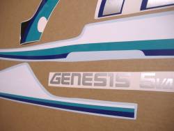 Stickers for Yamaha FZ 750 3kt 1990 white version