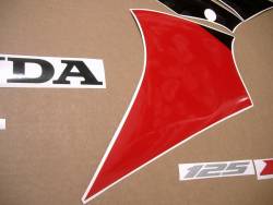Decals (replica) for Honda CBR 125 R 2005 red