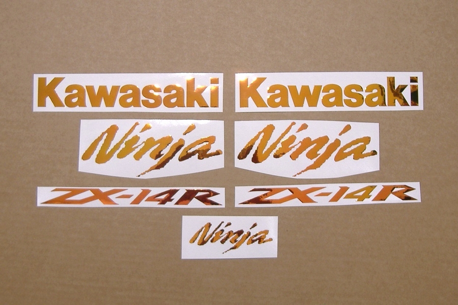 Kawasaki zx14r ninja neo chrome color changing stickers