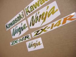 Neo chrome logo stickers for Kawasaki zx 1400 ninja