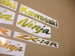 Kawasaki zx-14r ninja neo chrome color changing decals