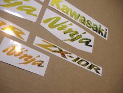 Kawasaki zx-10r ninja neo chrome color changing decals