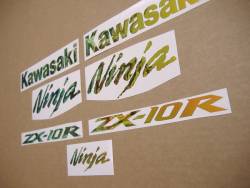 Neo chrome logo decals kit for Kawasaki zx10r 1000 ninja