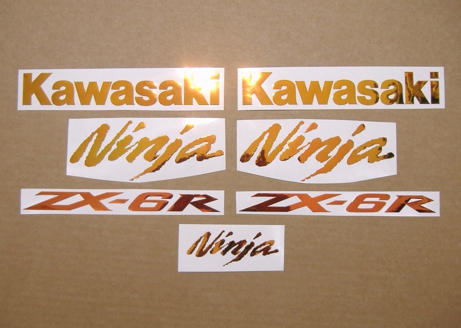 Kawasaki zx6r ninja neo chrome color changing decals