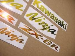 Kawasaki zx6r ninja neo chrome color changing emblems
