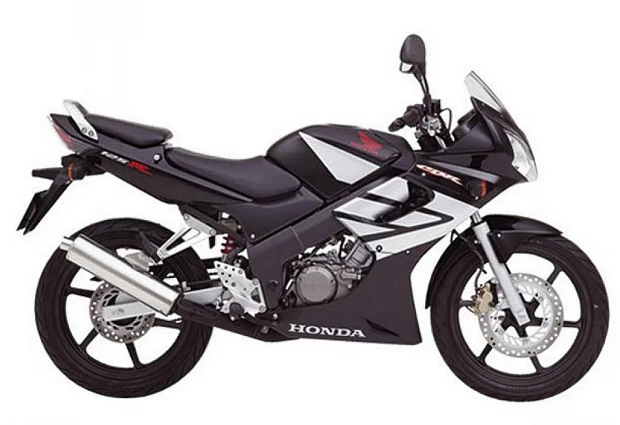 Honda CBR 125R 2004 black-silver model decals