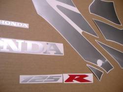 Honda CBR 125R 2004 black-silver model stickers