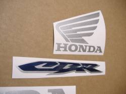 Honda CBR 125R 2004 blue pattern logo graphics