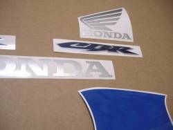 Honda CBR 125R 2004 blue pattern logo decals 