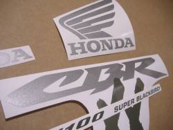 Stickers for Honda CBR 1100xx 2002 red model