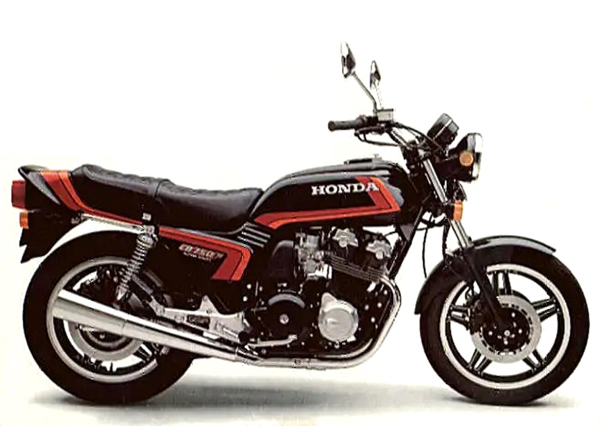 Stickers for Honda CB750F 1982 black-orange model