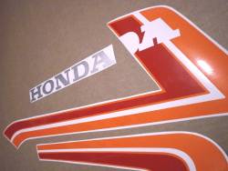 Graphics for Honda CB750F 1982 black-orange model