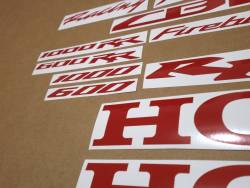 Honda CBR 600RR medium red logo stickers