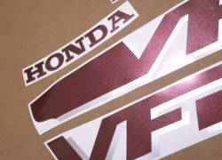 Honda VFR 750 f 1992 red restoration decals